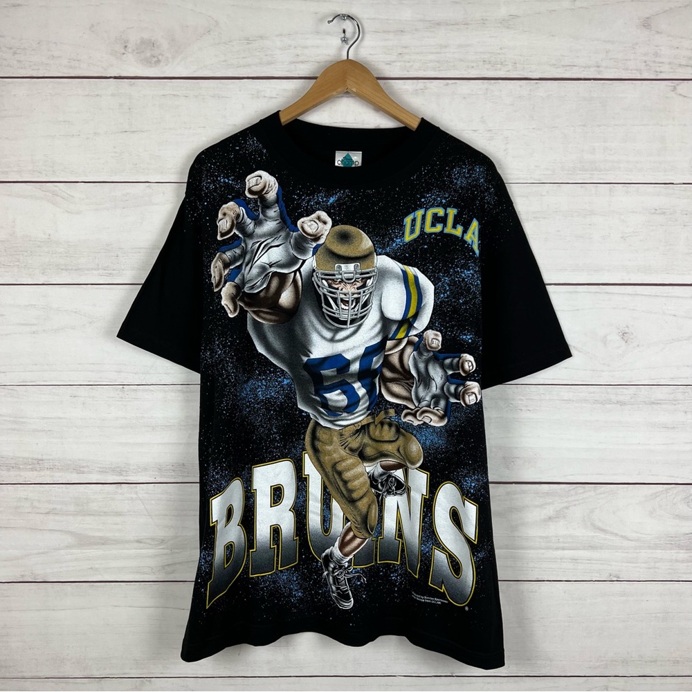 Vintage 1990s UCLA Bruins AOP T Shirt Large